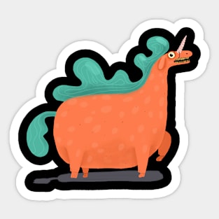 Pink unicorn Sticker